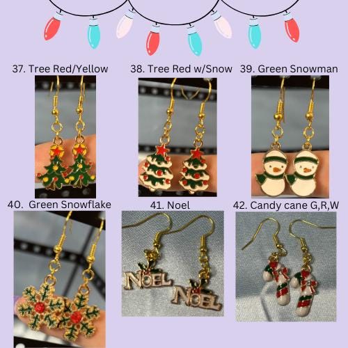 Elly's Christmas Earring Collection #4